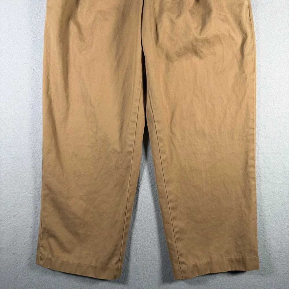 Banana Republic Smithfield Mens Tan Pleated Cotton Chino Pants 30x30 136459-07